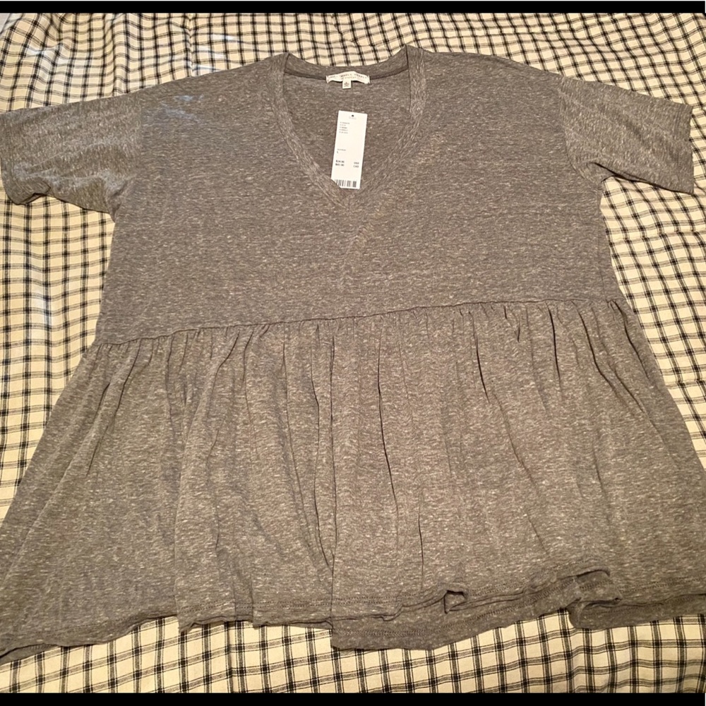 NWT Charcoal Urban Outfitters V Neck Tee